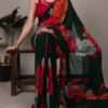 Taraa L 7032 Weightless Marbal Floral Printed Saree Collection