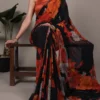 Taraa L 7032 Weightless Marbal Floral Printed Saree Collection
