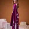 Taraa L 7054 Satin Silk Floral Printed Saree Collection