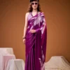 Taraa L 7054 Satin Silk Floral Printed Saree Collection