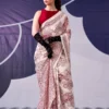Taraa L 7210 Satin Silk Floral Printed Saree Collection