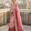 Vt 843 T Padding Chinon Silk Zari Thread Party Wear Saree Collection